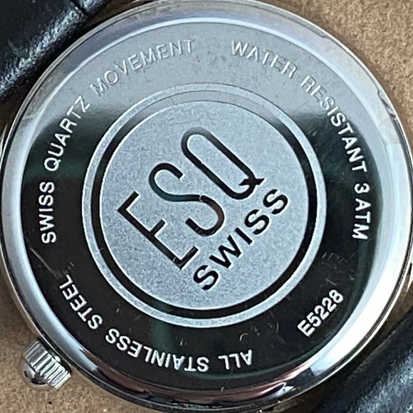 Vintage Movado ESQ Swiss Quality Watch Leather